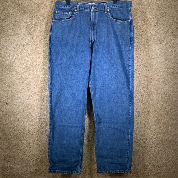 LEVI’S 550 Relaxed Fit Straight Leg Blue Denim Mens Jeans Sz 38x30 Tab Cotton - Picture 9 of 9